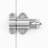 Fanlight Window Catch 65mm Spring Loaded Pull Ring Latch – Skylight Cabinet Wardrobe Window Fastener – Polished Brass or Chrome