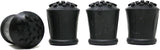 4 x Heavy Duty Rubber Walking Stick Ferrule Protectors – Non-Slip Cane Tips for Mobility Aids, Chairs & Crutches (12mm, 16mm, 19mm, 25mm)