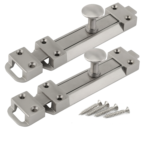 Satin Chrome Door Bolts – 4