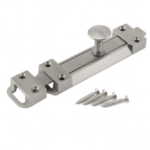 Satin Chrome Door Bolts – 4", 6", 8" Surface Mounted Sliding Door Lock – Durable Tower Bolts for Bedrooms, Bathrooms, Cupboards & Storage