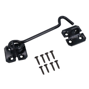 Black Wire Cabin Hooks – Door, Gate & Window Latches – Sizes 75mm, 100mm, 150mm, 200mm