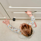 Door Stops – Small 28mm (1.1/8") Black & White Pack of 4 with Fixings – Wall & Skirting Mounted Door Stoppers