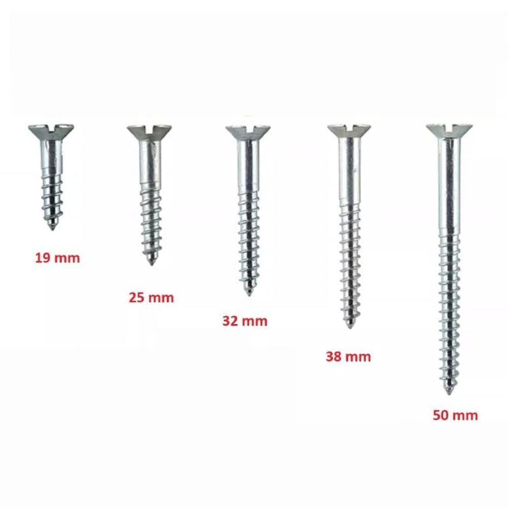 Mirror Screw ONLY  BZP 19,25,32,38 & 50mm...