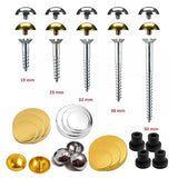 Mirror Screw ONLY  BZP 19,25,32,38 & 50mm