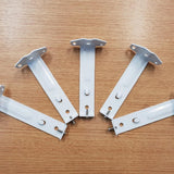 Vertical Blind Face Fix Bracket White – 70mm 92mm 100mm Heavy Duty Headrail Face Fitting Brackets for Slimline Vertical Blind Tracks