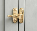 40mm Showcase Catch Lock – Brass or Chrome Thumbturn Latch for Cabinet, Cupboard, Display Case & Door