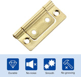 Flush Door Hinges (pairs)– Zinc, Brass, Black or Bronze – 40mm 50mm 60mm 75mm Cabinet & Cupboard Hinges