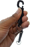 Spiral Key Chain – Retractable Coil Spring Keyring with Clip & Split Ring – Stretchy Wrist Key Holder for Keys, ID Cards & Outdoor Use