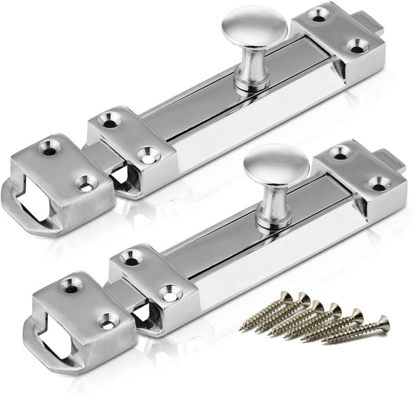 Polished Chrome Door Bolts – 4