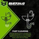 Heavy Duty Drain Plunger – Sink, Bath, Toilet Unblocker – Midi, Maxi & Toilet Sizes for Bathroom & Kitchen Use