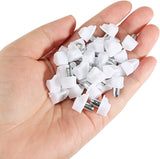100 x White Shelf Support Pegs & Studs – Cabinet Cupboard Bookcase Shelf Support Pins Furniture Shelving Supports