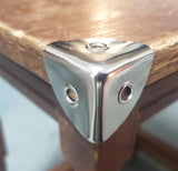 22mm Case Corners – Nickel Plated (NP) – Pack of 4 Decorative Metal Trunk, Box & Furniture Edge Protectors