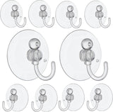 Clear Suction Sucker Window Hooks – 25mm & 40mm Plastic Suction Cup Hooks for Glass, Windows & Smooth Surfaces