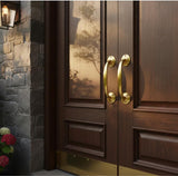 Brass Door Pull Handle 125mm Heavy Duty  (5") – Vintage Victorian Style Cabinet & Cupboard Drawer Handle – Pack of 1