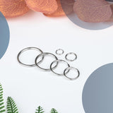 Split Key Rings – Heavy-Duty Silver Metal O-Ring Keychain Holder (20mm, 25mm, 32mm, 38mm, 50mm, 76mm – Multi-Size Pack)