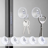 Clear Suction Sucker Window Hooks – 25mm & 40mm Plastic Suction Cup Hooks for Glass, Windows & Smooth Surfaces
