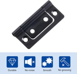 Flush Door Hinges (pairs)– Zinc, Brass, Black or Bronze – 40mm 50mm 60mm 75mm Cabinet & Cupboard Hinges