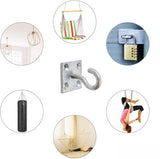 Galvanised Hook on Plate 50mm (2") Square – Heavy Duty Wall Mount Utility Hook for Shed, Garage, Gate & Storage