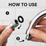 Shower Hose Washers 1/2 Inch – Black Rubber Gaskets for Shower Head & Hose Fittings – Tap Connector Seals