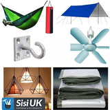 Galvanised Hook on Plate 50mm (2") Square – Heavy Duty Wall Mount Utility Hook for Shed, Garage, Gate & Storage