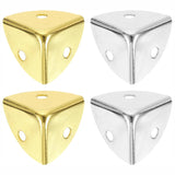 28mm Case Corners – Nickel Plated (NP) & Electro Brass (EB) – Pack of 4 Decorative Metal Trunk, Box & Furniture Protectors