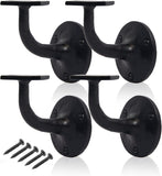 Heavy Duty Handrail – Black Ironmongery Wall-Mounted Grab Rail for Stairs, Steps, and Passageways (60mm)