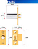Adjustable Roller Catch – Chrome (Np) or Brass(EB) Finish – Cupboard, Cabinet & Door Latch with Strike Plate