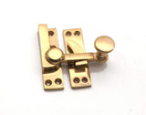 Quadrant Fastener – Solid Brass Sash Window Lock Catch – Traditional Casement Window Fastener with Screws