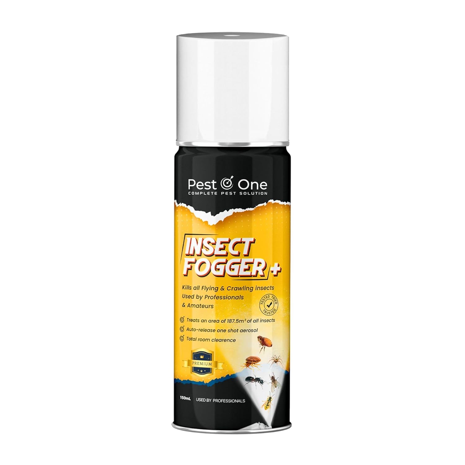 Peat o one Formula Insect Fogger One Time Spray- Mosquito, Bee, Wasp, Bedbug, Flies, Fleas, Spiders, Moths & Crawling Insects