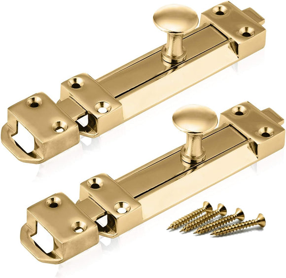 Polished Brass Door Bolts – 4