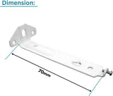 Vertical Blind Face Fix Bracket White – 70mm 92mm 100mm Heavy Duty Headrail Face Fitting Brackets for Slimline Vertical Blind Tracks