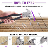 Galvanised Staples U Nails 20mm 30mm 40mm 50mm – Fencing, Netting & Chicken Wire Fixing Staples for Timber Posts