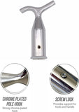 Chrome Pole Hook for Attic Ladders & Skylight Windows – Telescopic Window Catch for Blinds, Loft Hatches & Roof Windows