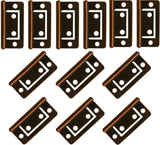 Flush Door Hinges (pairs)– Zinc, Brass, Black or Bronze – 40mm 50mm 60mm 75mm Cabinet & Cupboard Hinges