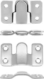Stainless Steel Flush Mount Headboard Hanging wall interlocking Brackets 4 Pairs