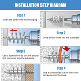 Self-Drill Plasterboard Fixings with Screws – Speed Anchors for Cavity Walls