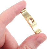 Solid Brass Turn Buttons 38mm (1.5") – Cabinet, Cupboard, Wardrobe, Shed & Gate Latch Catch Lock with Screws