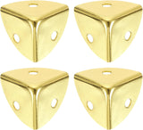 28mm Case Corners – Nickel Plated (NP) & Electro Brass (EB) – Pack of 4 Decorative Metal Trunk, Box & Furniture Protectors