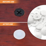 Pozi Screw Cover Caps – White Plastic Snap-On Caps for Pozi Screws with Base Washers | Neat Decorative Screw Head Covers for Furniture & DIY