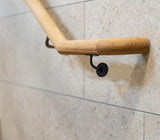 63mm Wall-Mounted Handrail Bracket – Stair Bannister Support for Wooden or Metal Rail – Heavy Duty Zinc, White, Grey, Black Finish