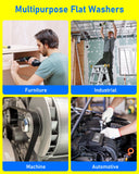 Repair Washers – Bright Zinc Plated (BZP) Heavy Duty Flat Washers for Bolts & Screws – Multiple Sizes Available