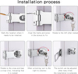 Hasp & Staple Locking Polished Chrome – 75mm & 115mm Heavy Duty Security Latch for Shed, Gate, Door, Cupboard