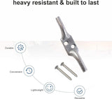 Galvanized Cleat Hooks 75mm (3") & 100mm (4") – Heavy Duty Rope Cleat Hook for Washing Line, Boat, Garage & Wall Mount