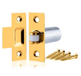 Adjustable Roller Catch – Chrome (Np) or Brass(EB) Finish – Cupboard, Cabinet & Door Latch with Strike Plate