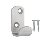 Wardrobe Hooks Heavy Duty Wall & Door Mounted Hook for Coats, Robes, Towels & Bags with Matching Screws