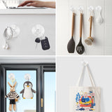 Clear Suction Sucker Window Hooks – 25mm & 40mm Plastic Suction Cup Hooks for Glass, Windows & Smooth Surfaces