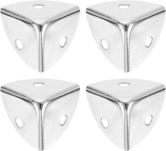 22mm Case Corners – Nickel Plated (NP) – Pack of 4 Decorative Metal Trunk, Box & Furniture Edge Protectors
