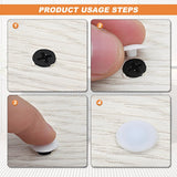 Pozi Screw Cover Caps – White Plastic Snap-On Caps for Pozi Screws with Base Washers | Neat Decorative Screw Head Covers for Furniture & DIY