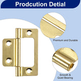Flush Door Hinges (pairs)– Zinc, Brass, Black or Bronze – 40mm 50mm 60mm 75mm Cabinet & Cupboard Hinges