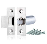 Adjustable Roller Catch – Chrome (Np) or Brass(EB) Finish – Cupboard, Cabinet & Door Latch with Strike Plate